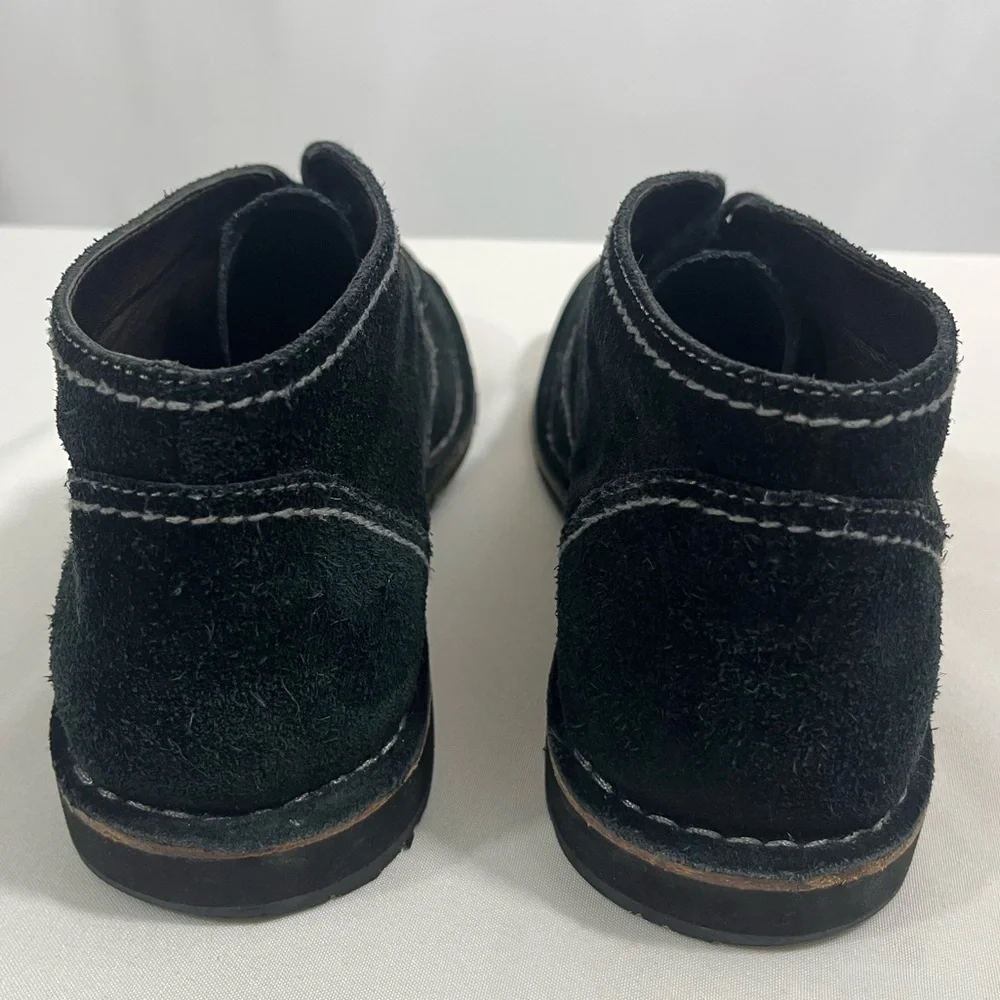 John Varvatos Chukka Boots Midnight Black Suede Lace-Up Size 12
